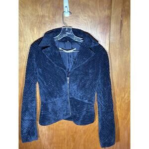 Ungaro Fever textured black zip-up jacket